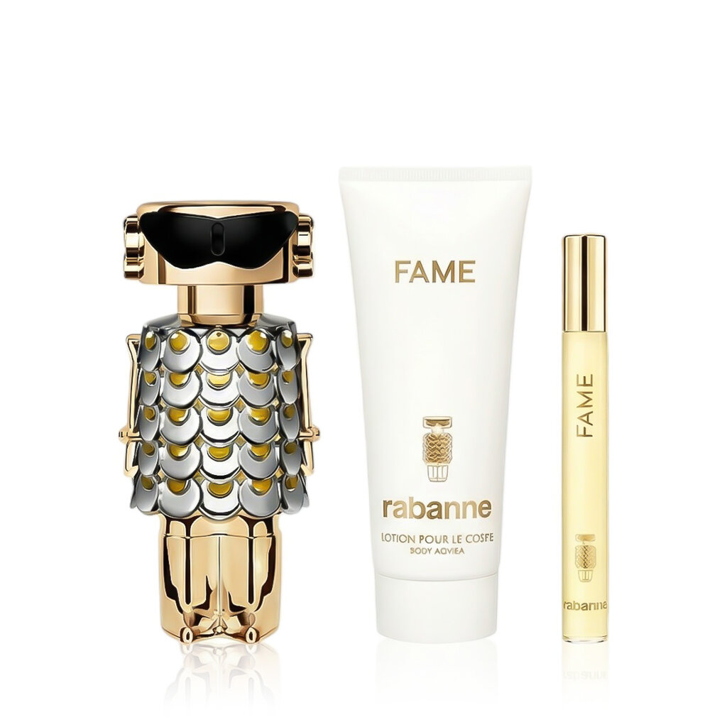 Rabanne Fame Coffret Eau de Parfum 50 ml + Mini 10 ml + Lait Corps 100 ml - Parfum Privilège